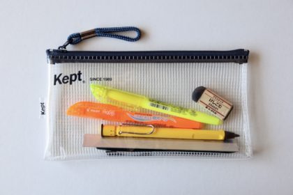 「Kept」のシンプルで使いやすいクリアペンケースを買いました！